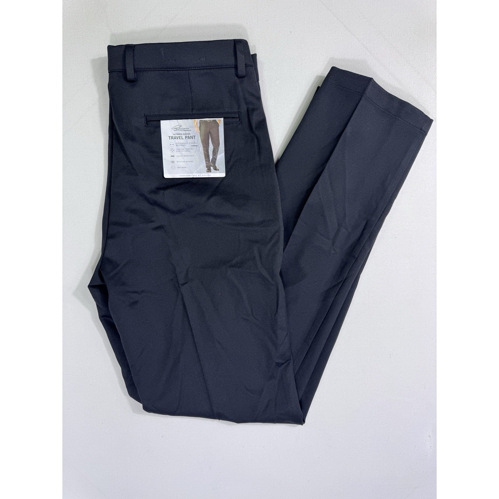 Greg Norman Pants Mens 34x34 (35x33) Ultimate Travel Wicking Stretch NWT Black